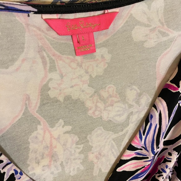 Lilly Pulitzer Size L Fleuris Midi dress VGUC Style Name: Wild Within - Picture 2 of 7